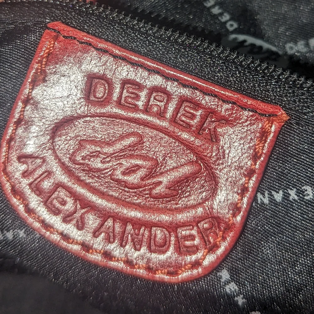 Derek Alexander red leather shoulder bag.